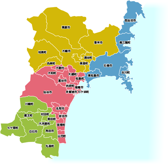 仙台市から宮城県内市町村への距離感02